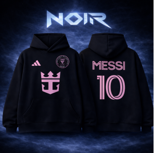 NOIR Football Culture Hoodie – Messi 10 Edition