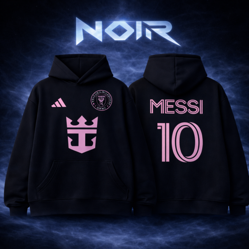 NOIR Football Culture Hoodie – Messi 10 Edition